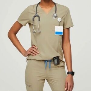 FIGS scrubs sandstone size medium Catarina, high waisted zamora